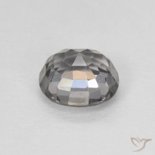 Spinelle Gris léger naturelle Coussin, 0.75 ct, VVS-VS