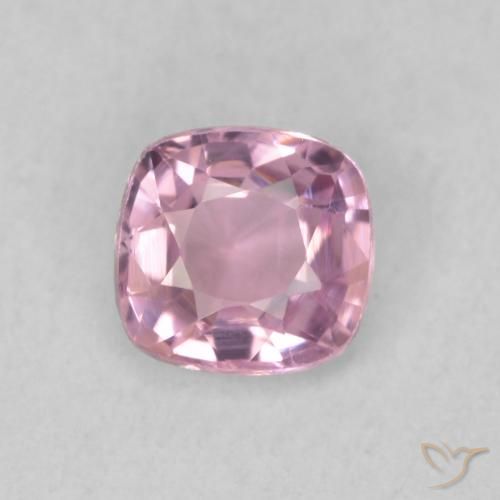 0.43ct Naturel Rose bubblegum très clair Spinelle, Coussin, VVS-VS