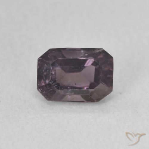 Spinelle Pourpre foncé naturelle Octogone / coupe Émeraude, 0.78 ct, VS
