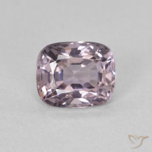 0.75ct Naturel Pourpre gris rosâtre Spinelle, Coussin, VVS-VS