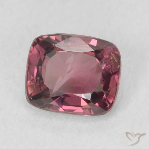 Spinelle Pourpre de baie naturelle Coussin, 1.00 ct, VS