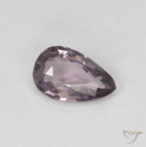Spinelle Pourpre foncé naturelle En forme de poire, 0.96 ct, VVS-VS