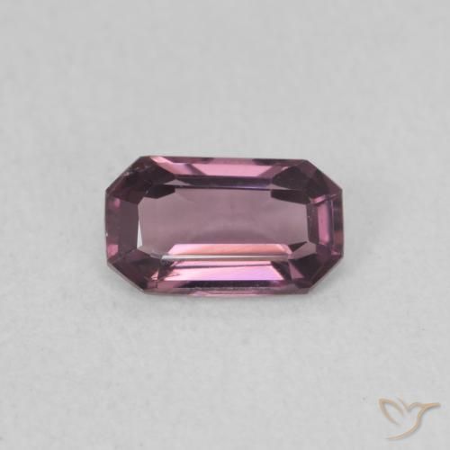 0.55ct Naturel Rose magenta foncé Spinelle, Taille émeraude, VS