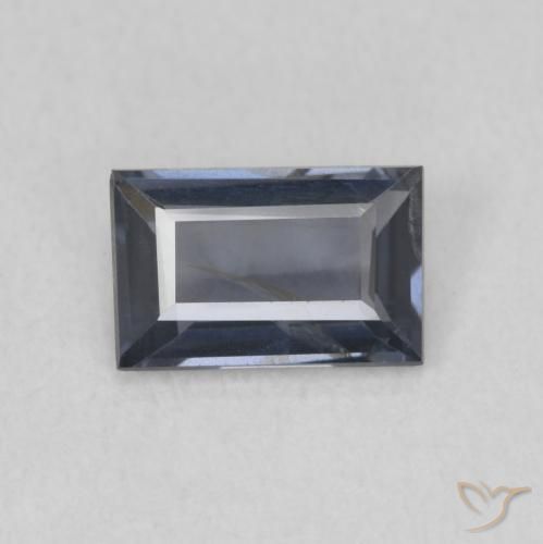 1.05ct Naturel Violet grisâtre Spinelle, Baquette, VS