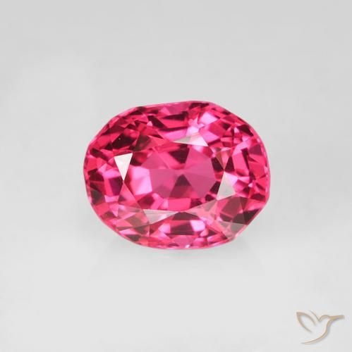 0.58ct Naturel Rose foncé Spinelle, ovale, VS