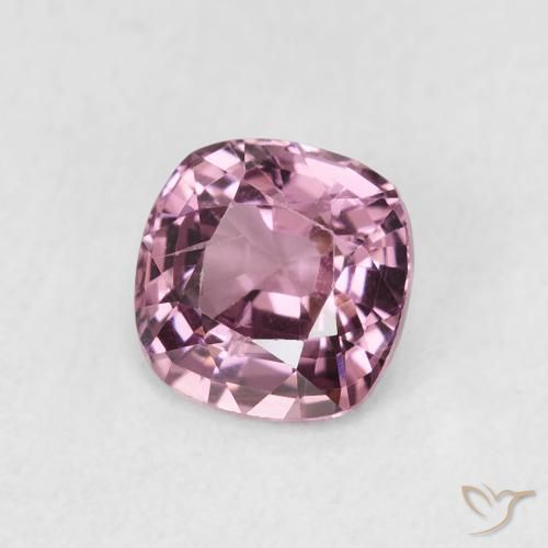 Spinelle Pourpre rosâtre léger naturelle Coussin, 1.04 ct, VS