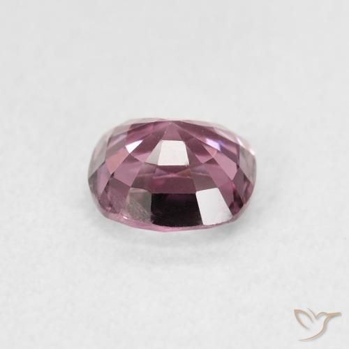 Spinelle Pourpre rosâtre léger naturelle Coussin, 1.04 ct, VS