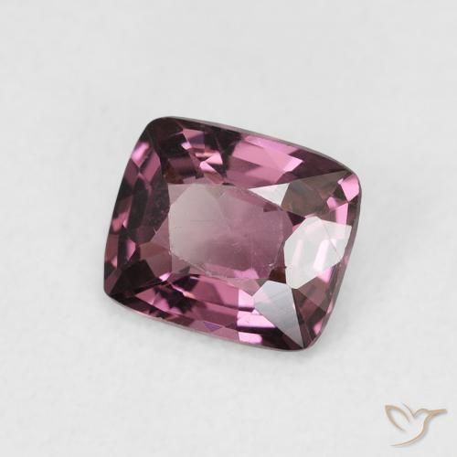 Spinelle Pourpre foncé naturelle Coussin, 1.00 ct, VS