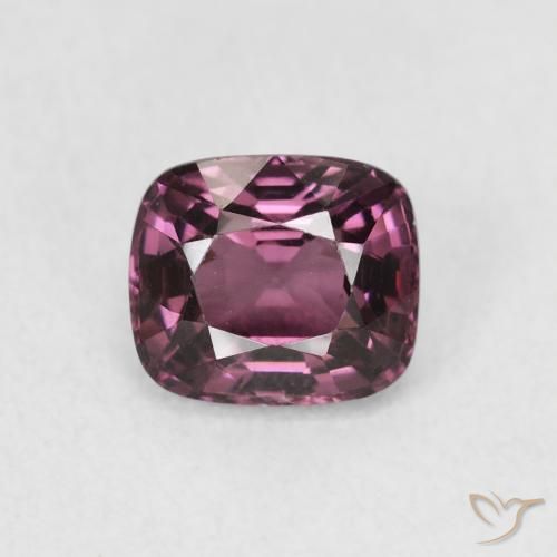 1.20ct Naturel Pourpre foncé Spinelle, Coussin, VS