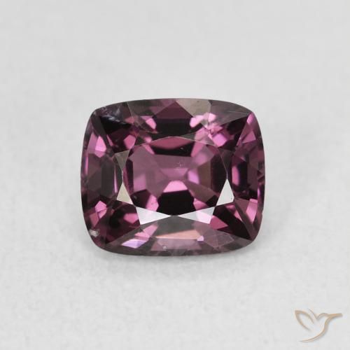 1.20ct Naturel Pourpre foncé Spinelle, Coussin, VS
