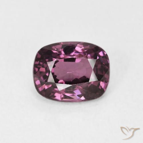 1.24ct Naturel Violet rougeâtre Spinelle, Coussin, VVS-VS