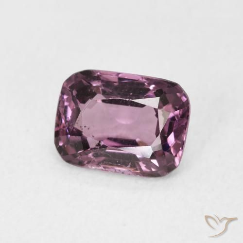 Spinelle Mauve pourpre foncé naturelle Coussin, 1.16 ct, VS