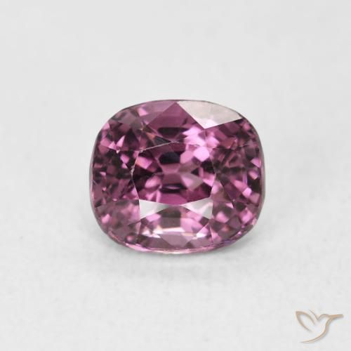 1.08ct Naturel Violet rougeâtre Spinelle, Coussin, VS