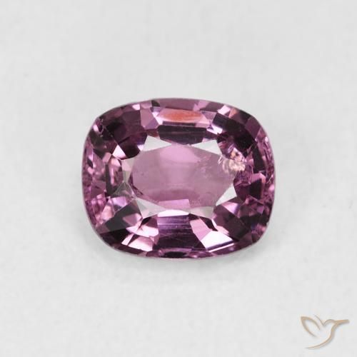 1.00ct Naturel Pourpre prune Spinelle, Coussin, VS