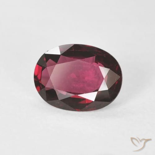 Spinelle Pourpre moyen naturelle ovale, 1.00 ct, VS