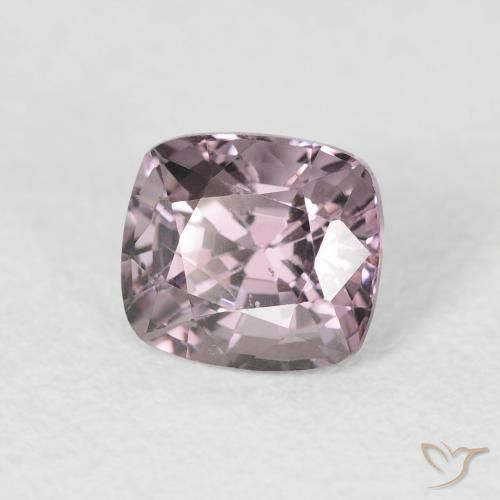 Spinelle Violet Rosâtre naturelle Coussin, 1.28 ct, VS