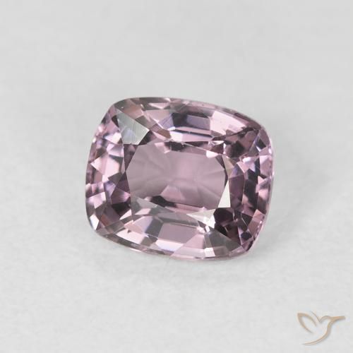 Spinelle Violet Rosâtre naturelle Coussin, 1.29 ct, VS