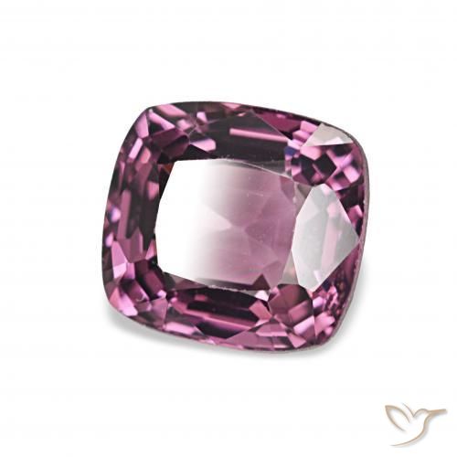 Spinelle Violet rougeâtre naturelle Coussin, 1.58 ct, VVS-VS