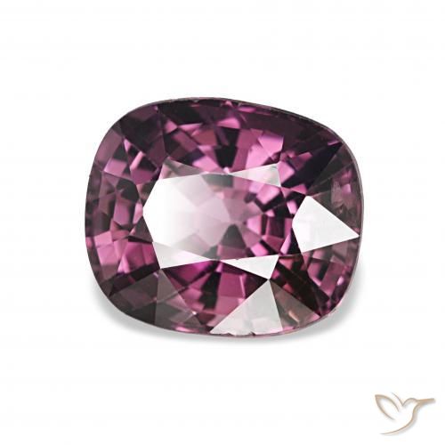 Spinelle Pourpre moyen naturelle Coussin, 1.69 ct, VVS-VS