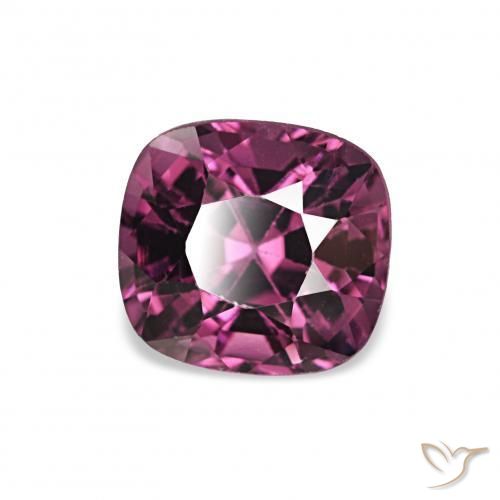 Spinelle Violet rougeâtre naturelle Coussin, 1.12 ct, VVS-VS