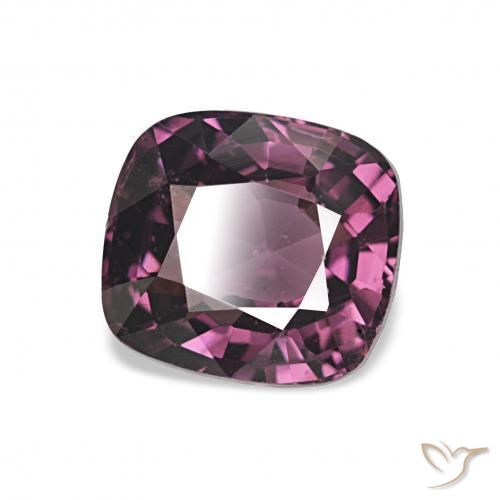 Spinelle Pourpre moyen naturelle Coussin, 1.66 ct, VVS-VS