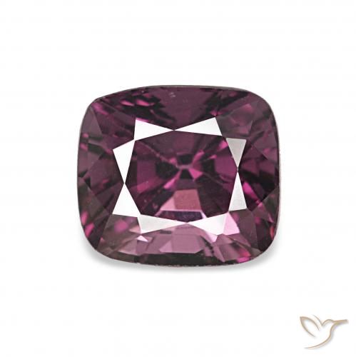 1.38ct Rouge pourpre profond Spinelle Pierres précieuses, Coussin, VVS