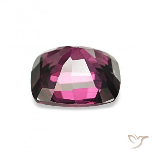 Spinelle Pourpre foncé naturelle Coussin, 1.21 ct, VVS-VS