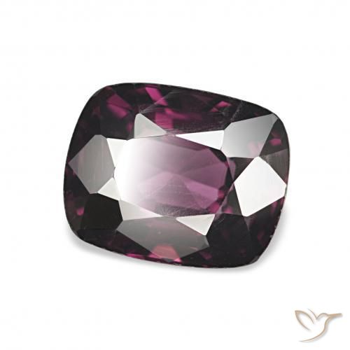 Spinelle Violet foncé naturelle Coussin, 1.69 ct, VVS