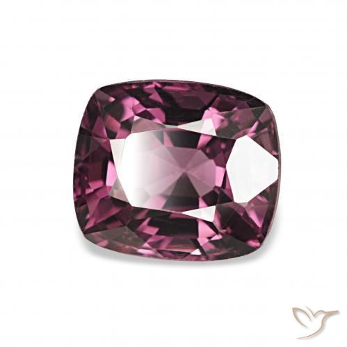 Spinelle Pourpre moyen naturelle Coussin, 1.37 ct, VVS