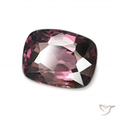 Spinelle Pourpre foncé naturelle Coussin, 1.28 ct, VVS