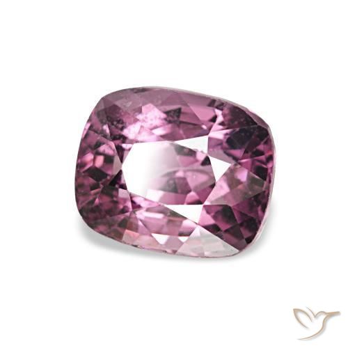 Spinelle Pourpre prune naturelle Coussin, 1.04 ct, VS