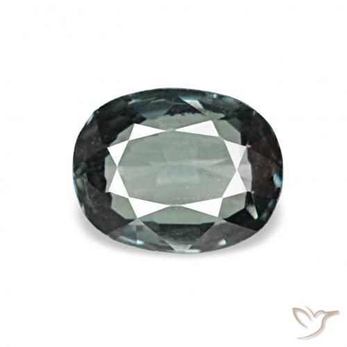 0.58ct Blue-Green Silver Spinelle, Coussin, VVS-VS