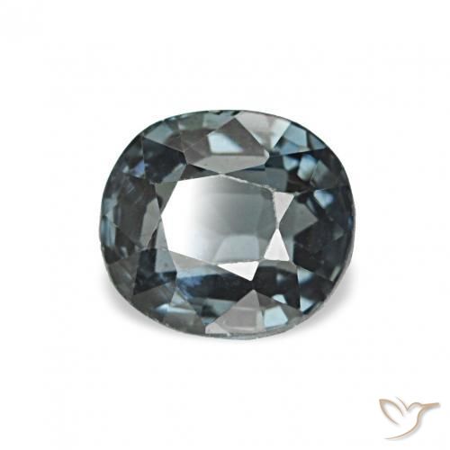 Spinelle Gris foncé naturelle Coussin, 0.71 ct, VVS-VS