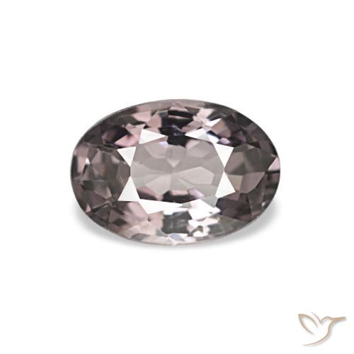 0.57ct Light Greyish Purple Spinelle, ovale, VVS-VS