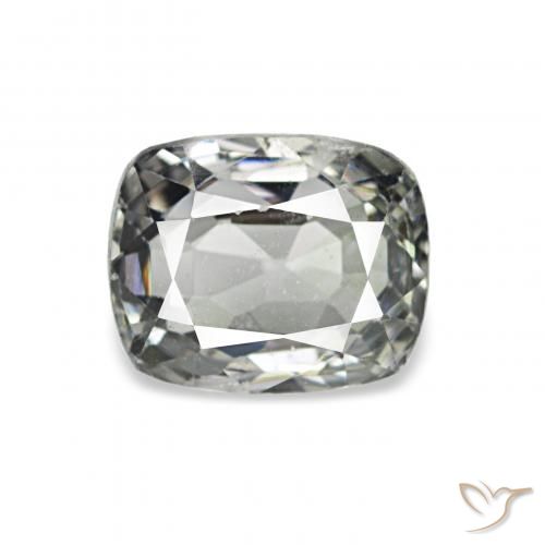 0.88ct Gris moyen Spinelle, Coussin, VVS-VS