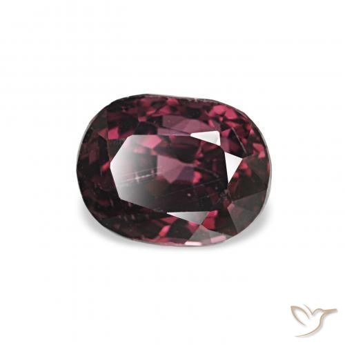 Spinelle Violet foncé naturelle Coussin, 0.79 ct, VS