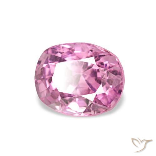 Spinelle Rose pourpre royal naturelle Coussin, 0.87 ct, VS