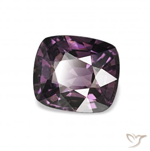 Spinelle Violet foncé naturelle Coussin, 1.13 ct, VVS-VS