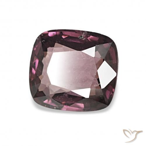Spinelle Pourpre foncé naturelle Coussin, 1.24 ct, VS