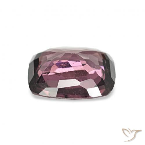 Spinelle Pourpre foncé naturelle Coussin, 1.24 ct, VS