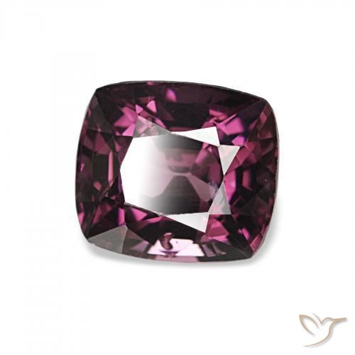Spinelle Medium Dark-Purple naturelle Coussin, 1.76 ct, VVS-VS