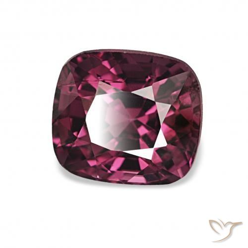 Spinelle Rouge pourpre profond naturelle Coussin, 1.98 ct, VVS-VS