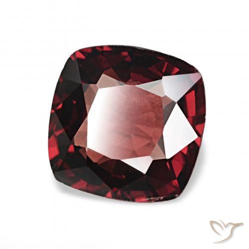 Spinelle Rouge foncé naturelle Coussin, 0.98 ct, VVS