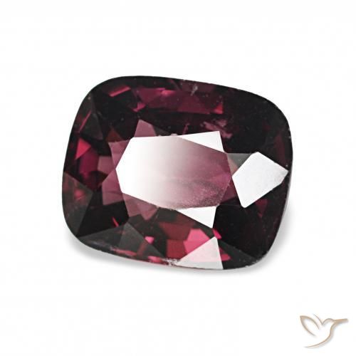 Spinelle Violet foncé naturelle Coussin, 1.14 ct, VVS