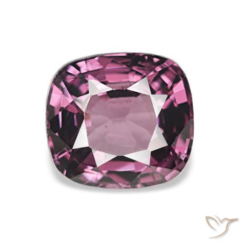 Spinelle Pourpre prune naturelle Coussin, 1.18 ct, VS