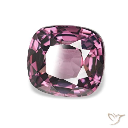 Spinelle Pourpre prune naturelle Coussin, 1.18 ct, VS