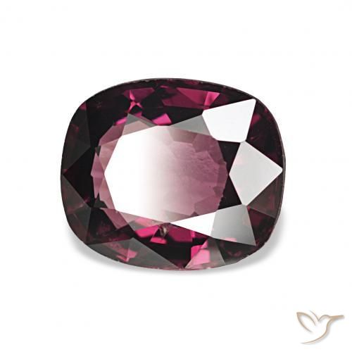 Spinelle Medium Dark-Purple naturelle Coussin, 1.71 ct, VS