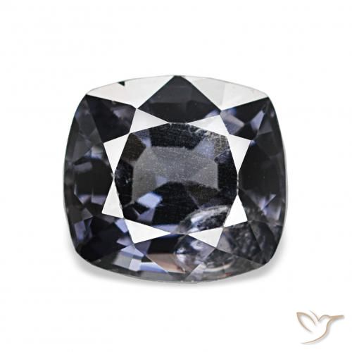 1.57ct Argent foncé Spinelle Pierres précieuses, Coussin, VS