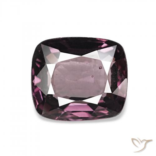 Spinelle Pourpre foncé naturelle Coussin, 1.76 ct, VS