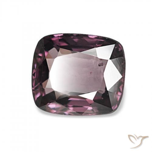 Spinelle Pourpre foncé naturelle Coussin, 1.76 ct, VS